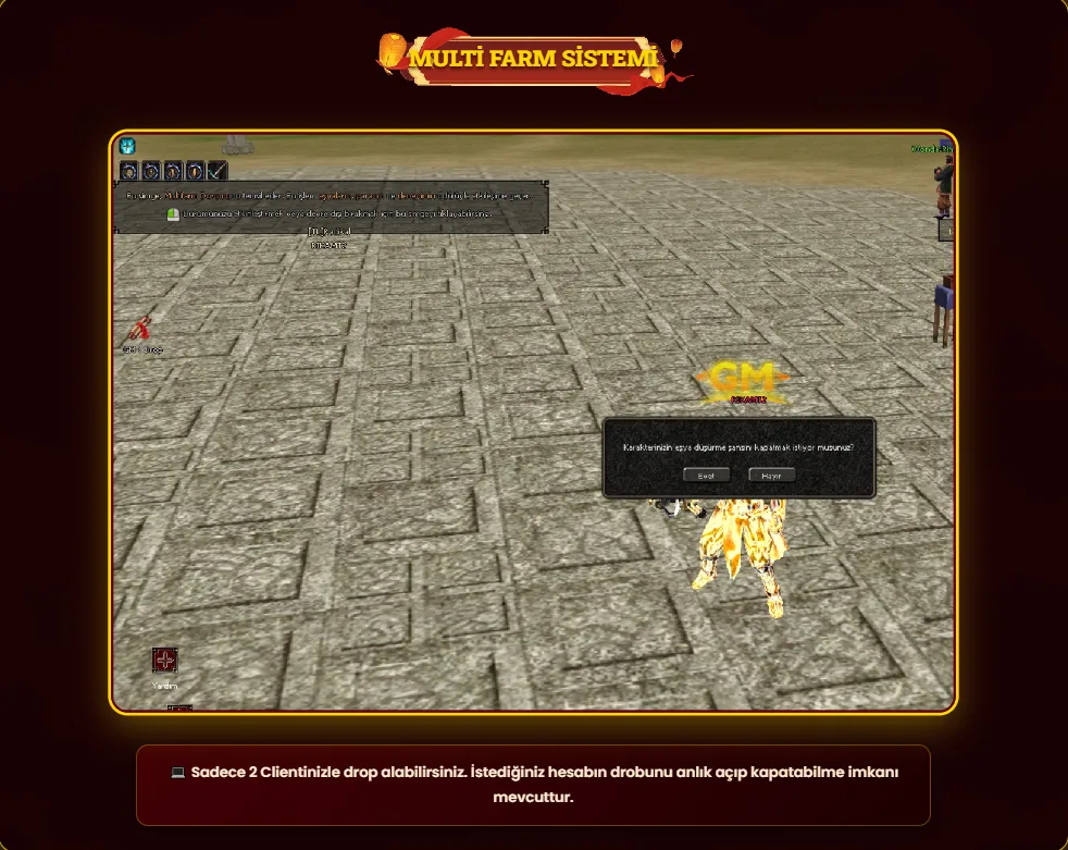 RikaMT2 çoklu farm sistemi