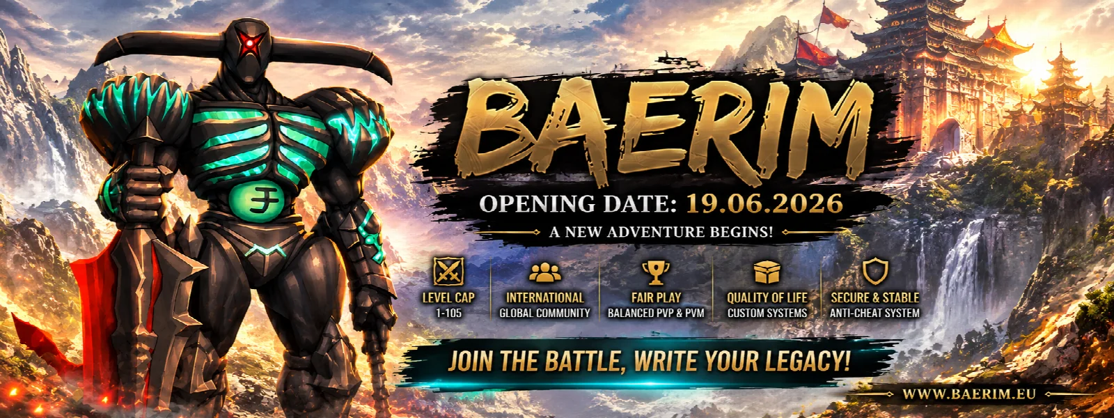 Baerim 19 Haziran 2026 1–105 global açılış kapağı