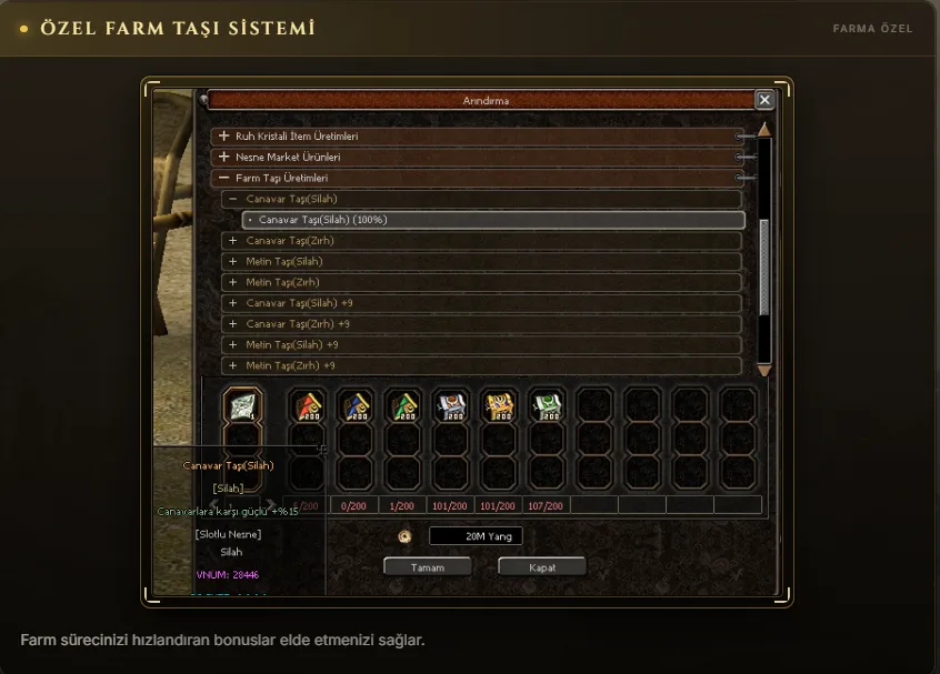Lorgan2 özel farm metni