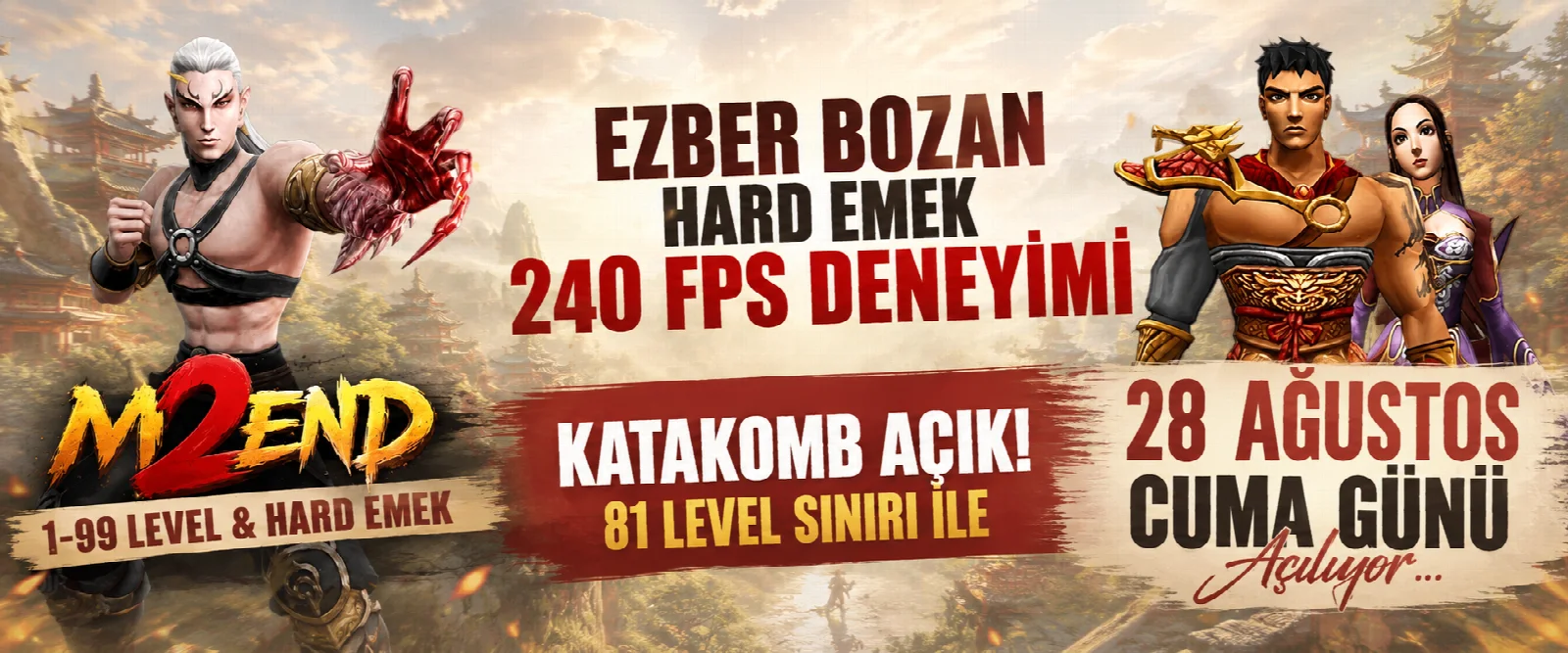M2End 28 Ağustos 2026 1–99 Hard Emek açılış kapağı