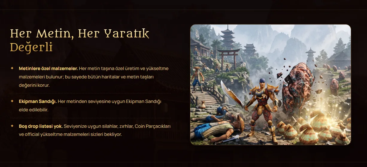 M2Hype metin ve drop sistemi