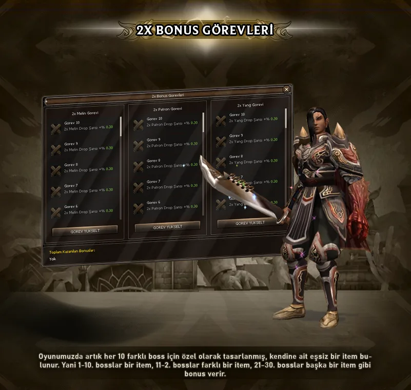 Manwe2 iki kat bonus görevleri