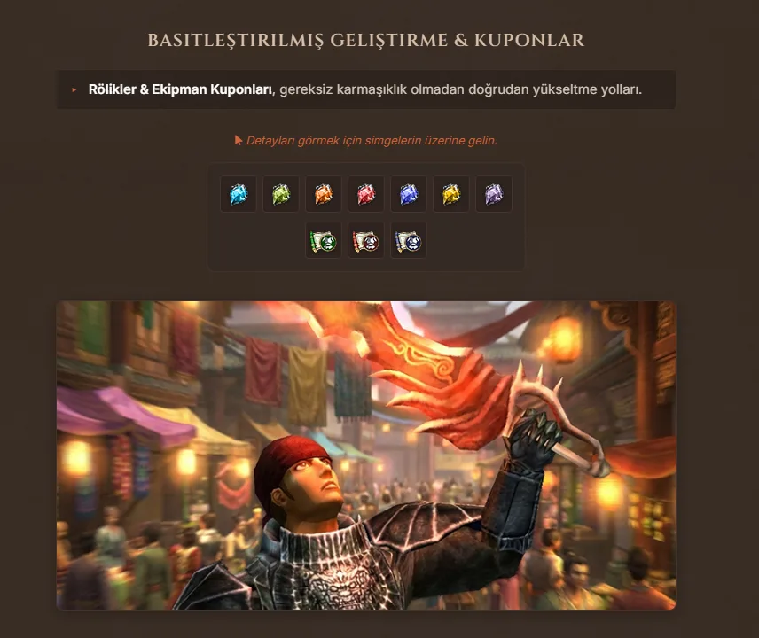 Rubinum Classic geliştirme yolları ve ekipman kuponları