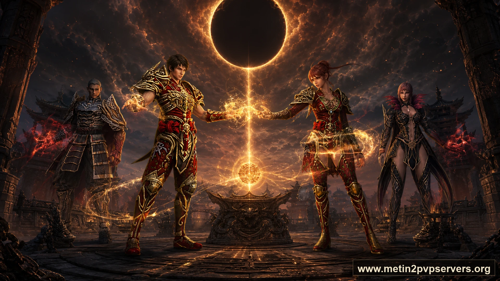 Tutulma meydanında ninja ve sura Metin2 akıncıları için sinematik Metin2 wallpaper