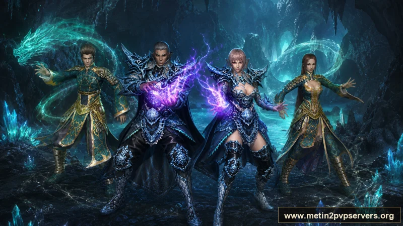Kristal mağarada sura ve şaman Metin2 karakterleri için sinematik Metin2 wallpaper