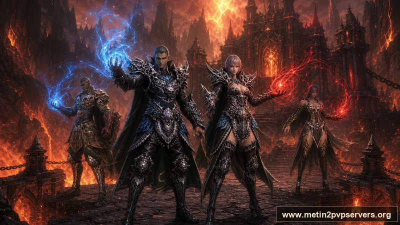 Lav köprüsünde ruh enerjili Metin2 sura muhafızları için sinematik Metin2 wallpaper