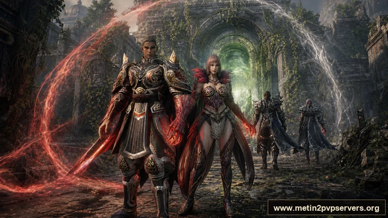 Yıkık başkentte ruh enerjili Metin2 sura muhafızları için sinematik Metin2 wallpaper