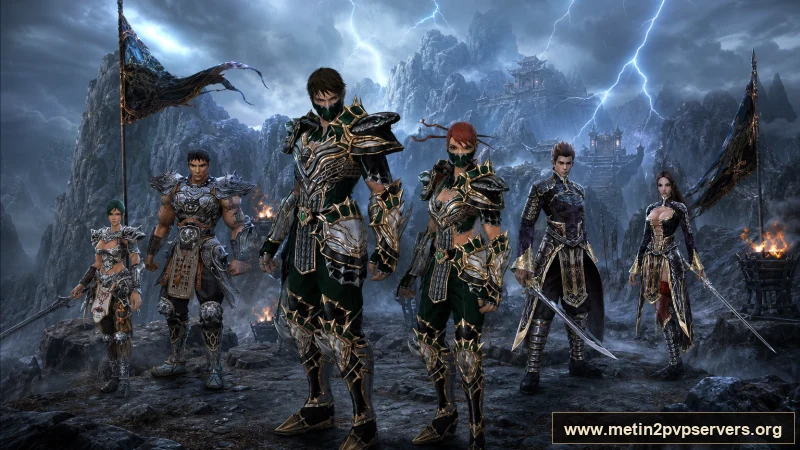 Yıldırım dağında zodyak zırhlı Metin2 keşif ekibi için sinematik Metin2 wallpaper